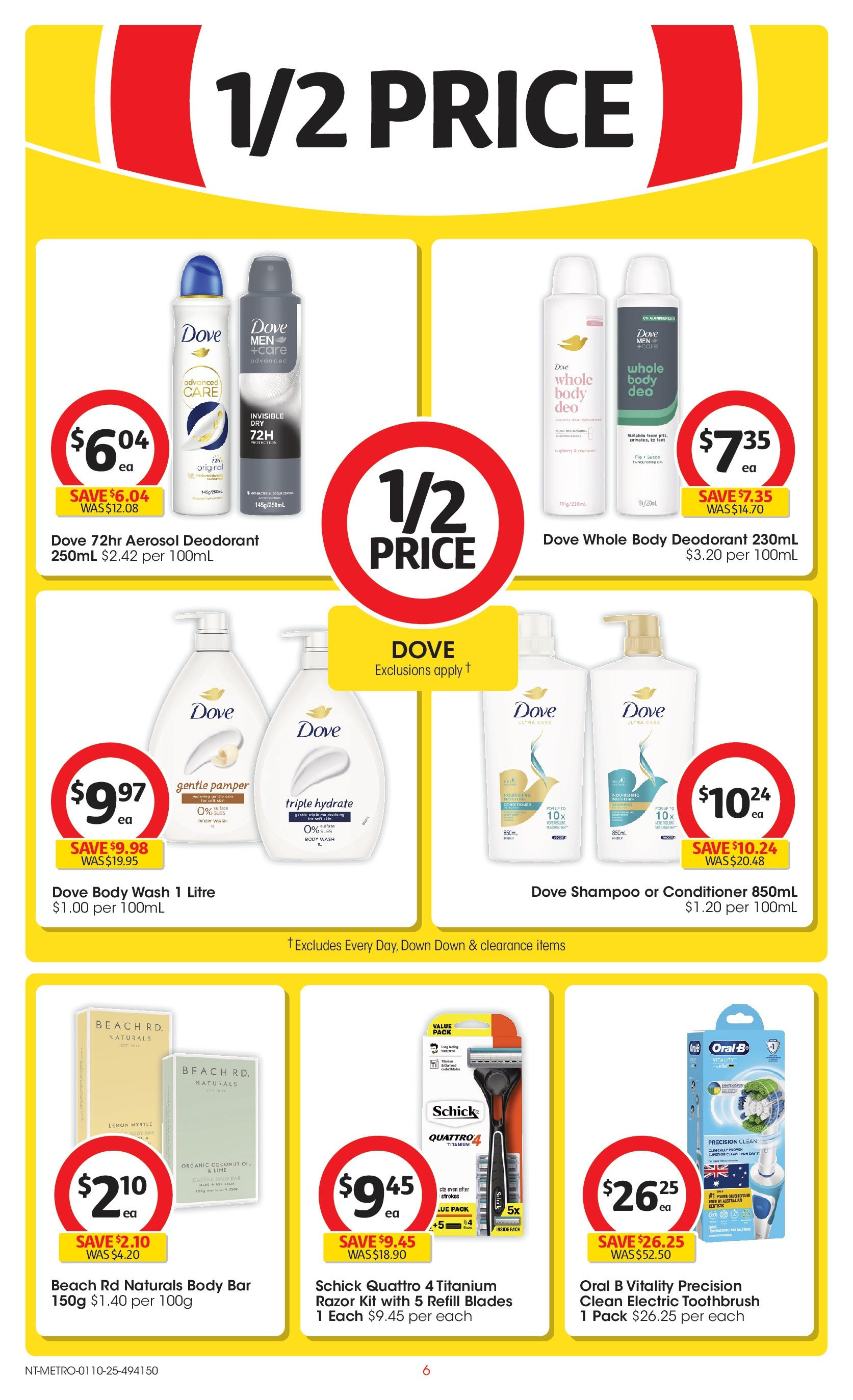 ﻿﻿Coles catalogue valid from 30/09/2025 > Online Australia | Page: 6 | Products: Razor, Toothbrush, Lime, Electric toothbrush