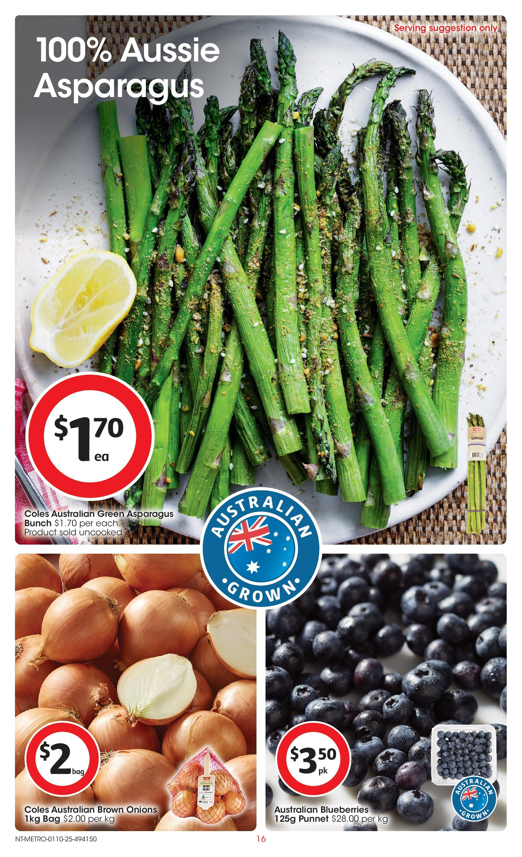 ﻿﻿Coles catalogue valid from 30/09/2025 > Online Australia | Page: 16 | Products: Onions, Blueberries, Bag