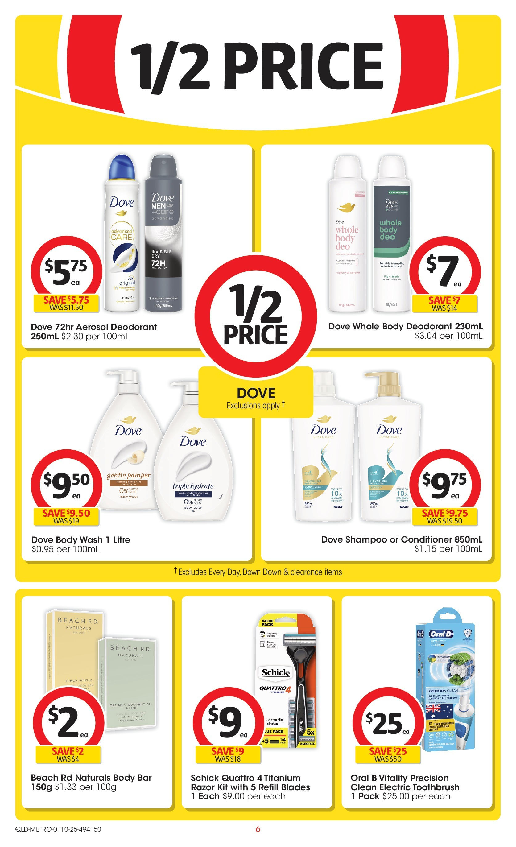 ﻿﻿Coles catalogue valid from 30/09/2025 > Online Australia | Page: 6 | Products: Conditioner, Oil, Razor, Electric toothbrush