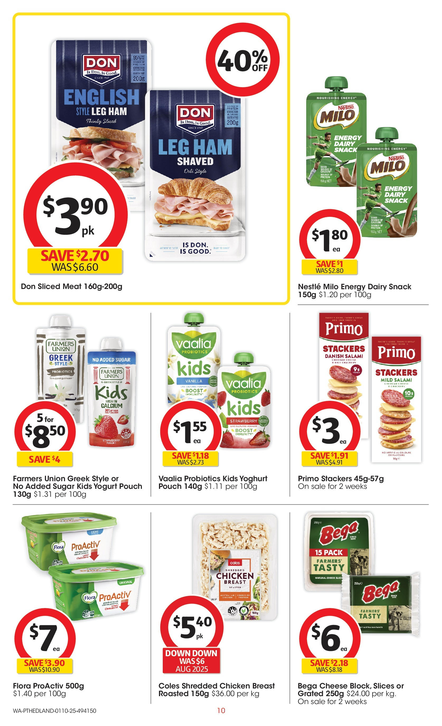 ﻿﻿Coles catalogue valid from 30/09/2025 > Online Australia | Page: 10 | Products: Crockery, Yoghurt, Salami, Sugar