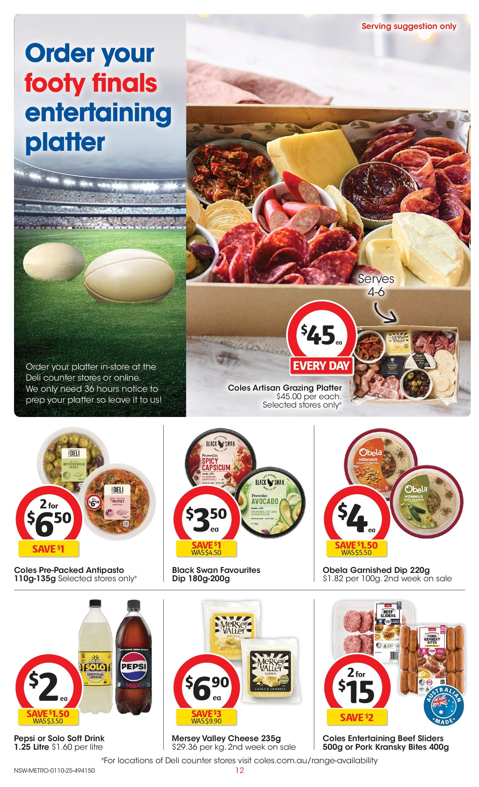 ﻿﻿Coles catalogue valid from 30/09/2025 > Online Australia | Page: 12 | Products: Tomatoes, Pepsi, Olives, Avocado