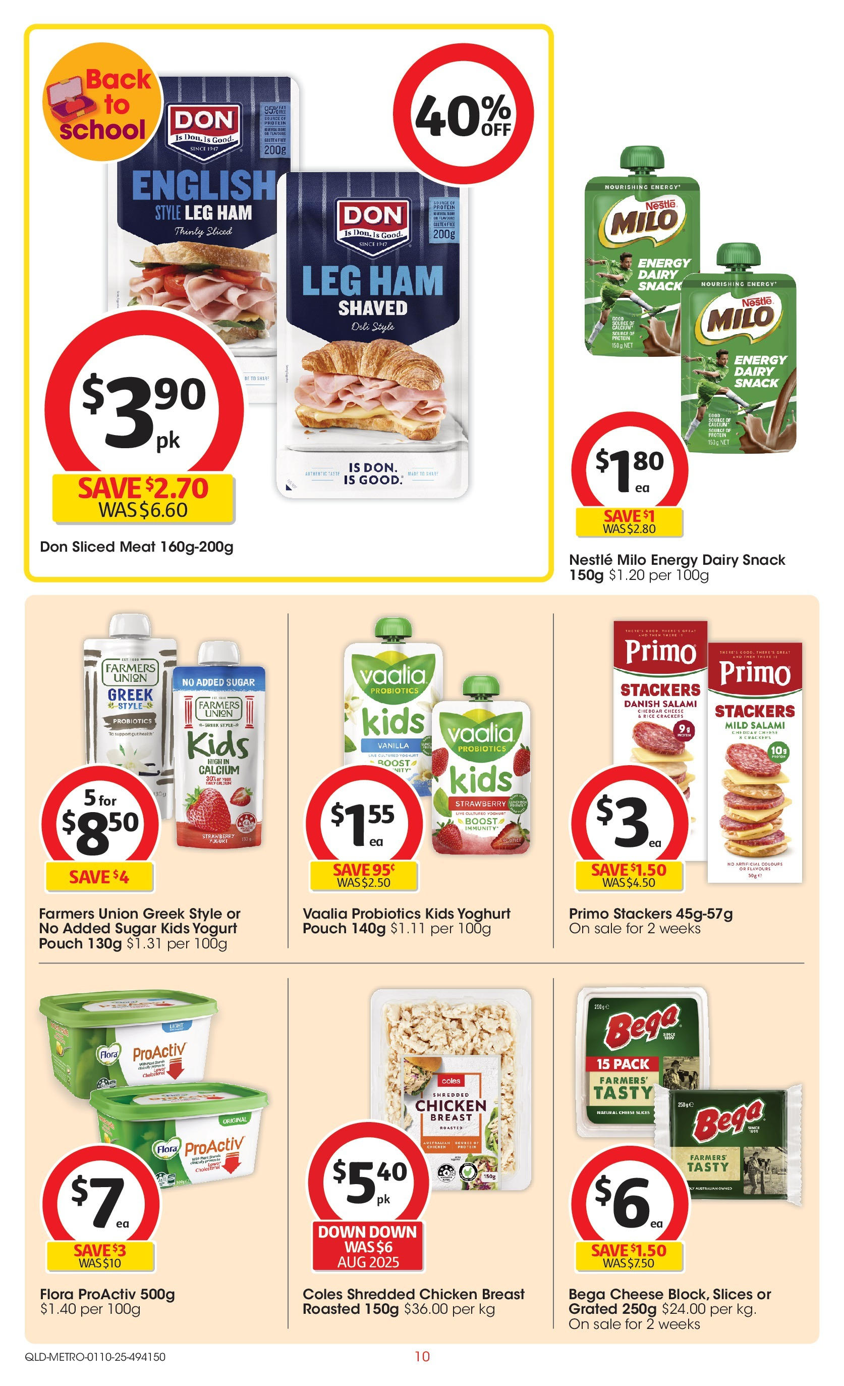 ﻿﻿Coles catalogue valid from 30/09/2025 > Online Australia | Page: 10 | Products: Crackers, Dairy, Yoghurt, Salami