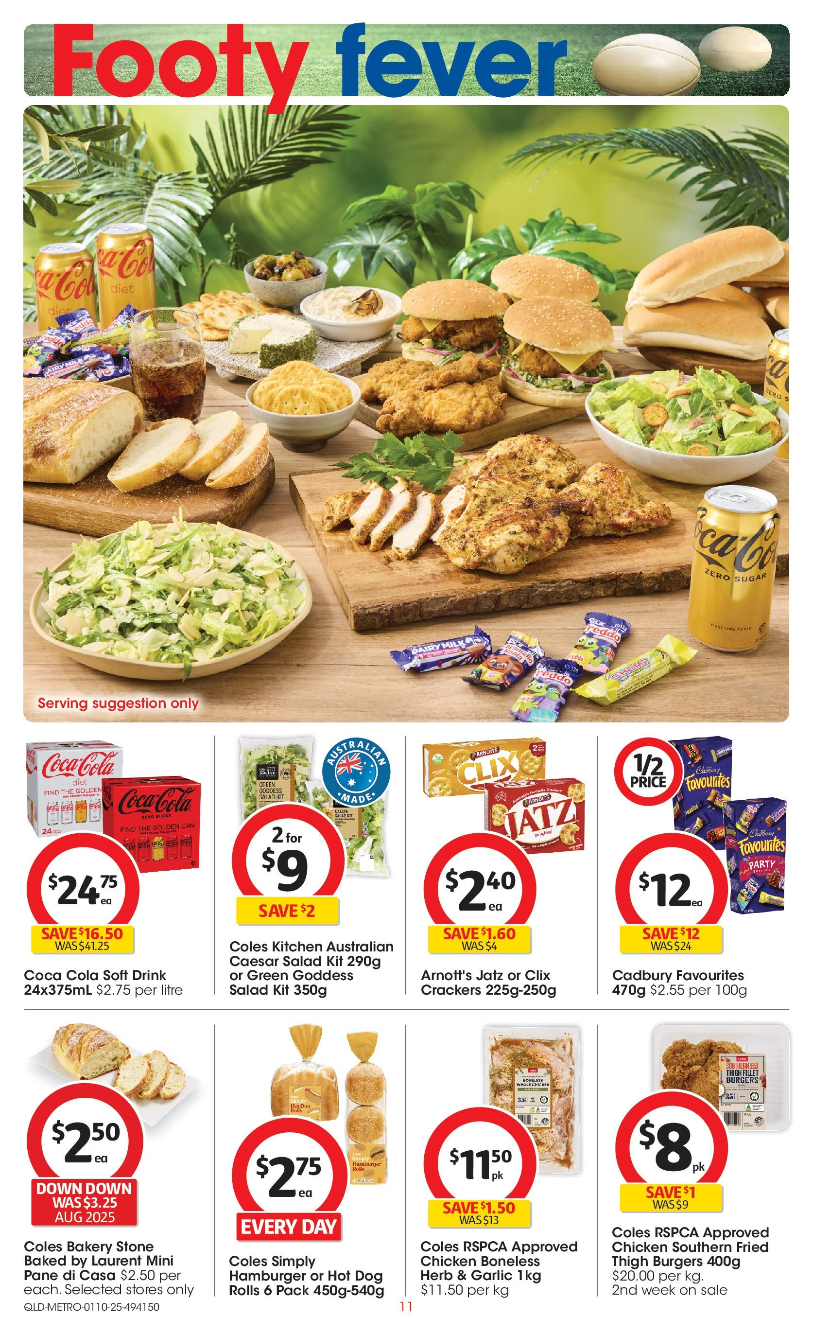﻿﻿Coles catalogue valid from 30/09/2025 > Online Australia | Page: 11 | Products: Milk, Coca Cola, Salad, Garlic
