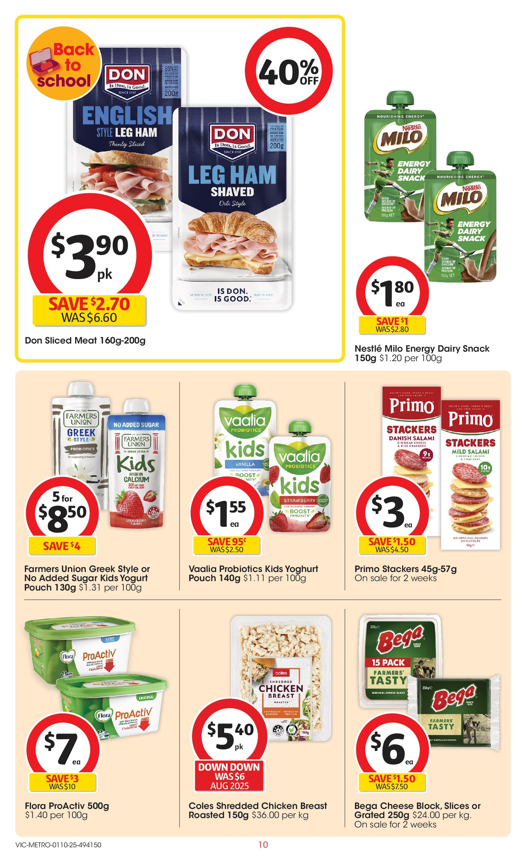 ﻿﻿Coles catalogue valid from 30/09/2025 > Online Australia | Page: 10 | Products: Dairy, Yoghurt, Chicken, Rice