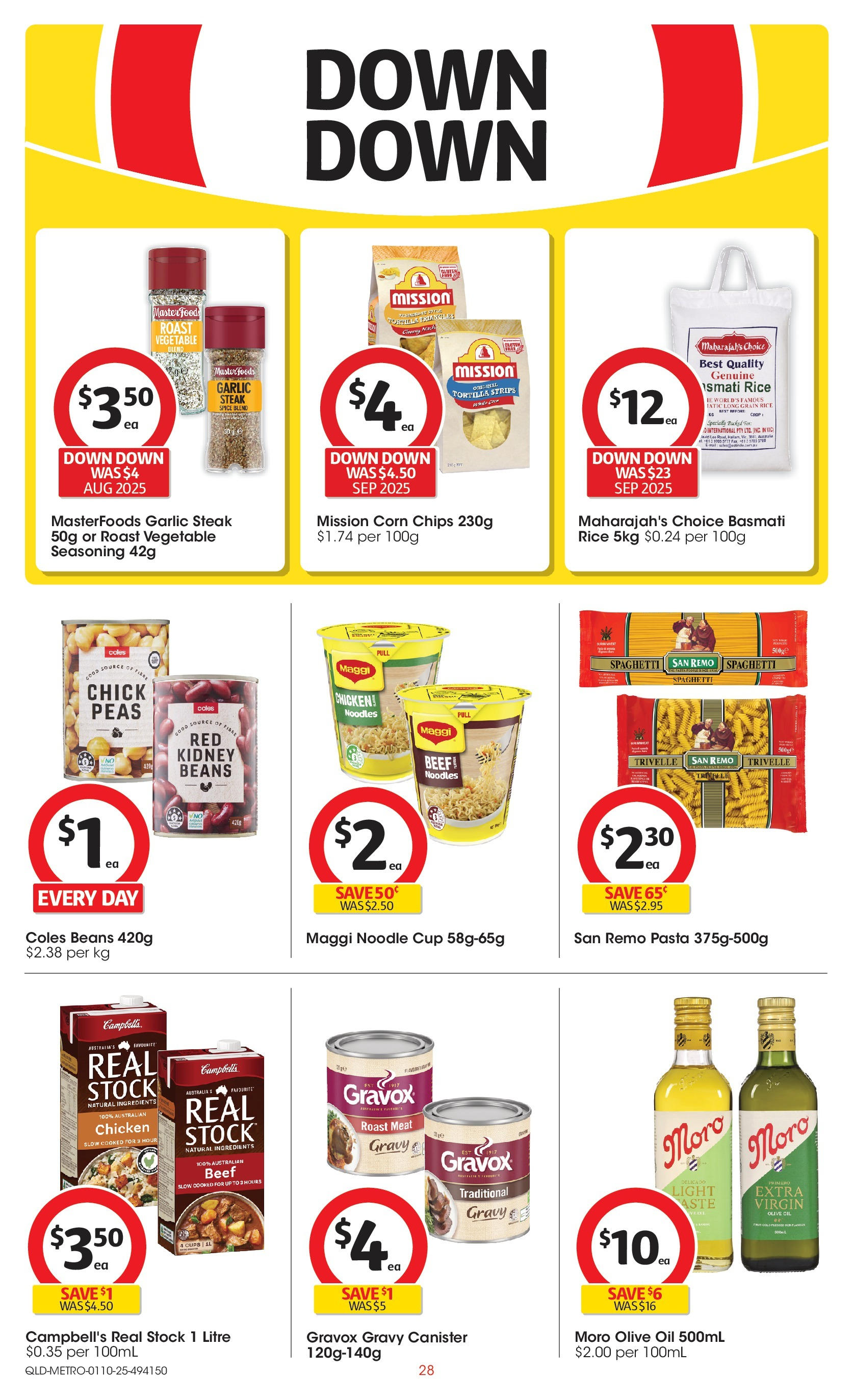 ﻿﻿Coles catalogue valid from 30/09/2025 > Online Australia | Page: 28 | Products: Cups, Light, Beef, Olive oil
