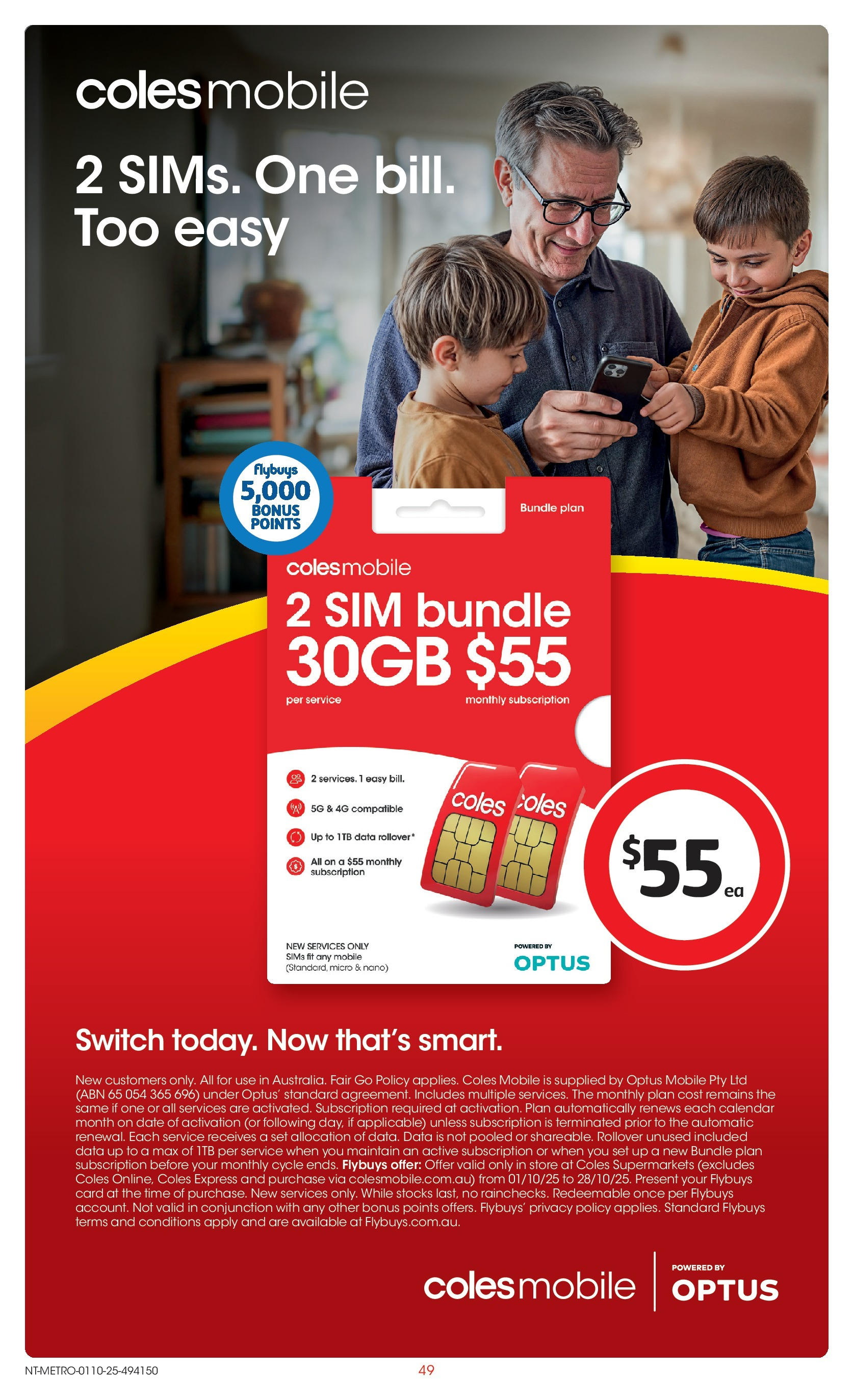 ﻿﻿Coles catalogue valid from 30/09/2025 > Online Australia | Page: 49 | Products: Date, Nano, Mobile