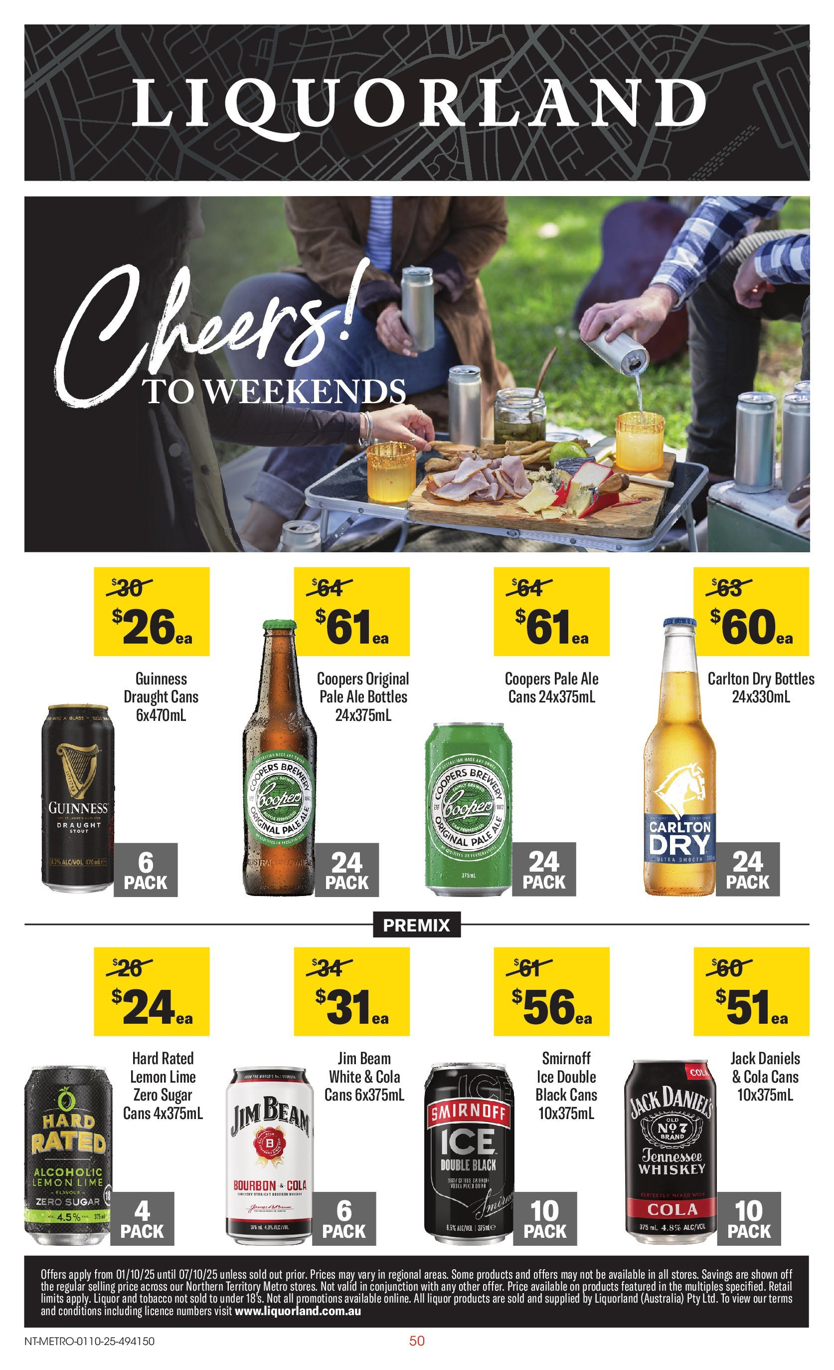 ﻿﻿Coles catalogue valid from 30/09/2025 > Online Australia | Page: 50 | Products: Whiskey, Sugar, Lemon, Lime