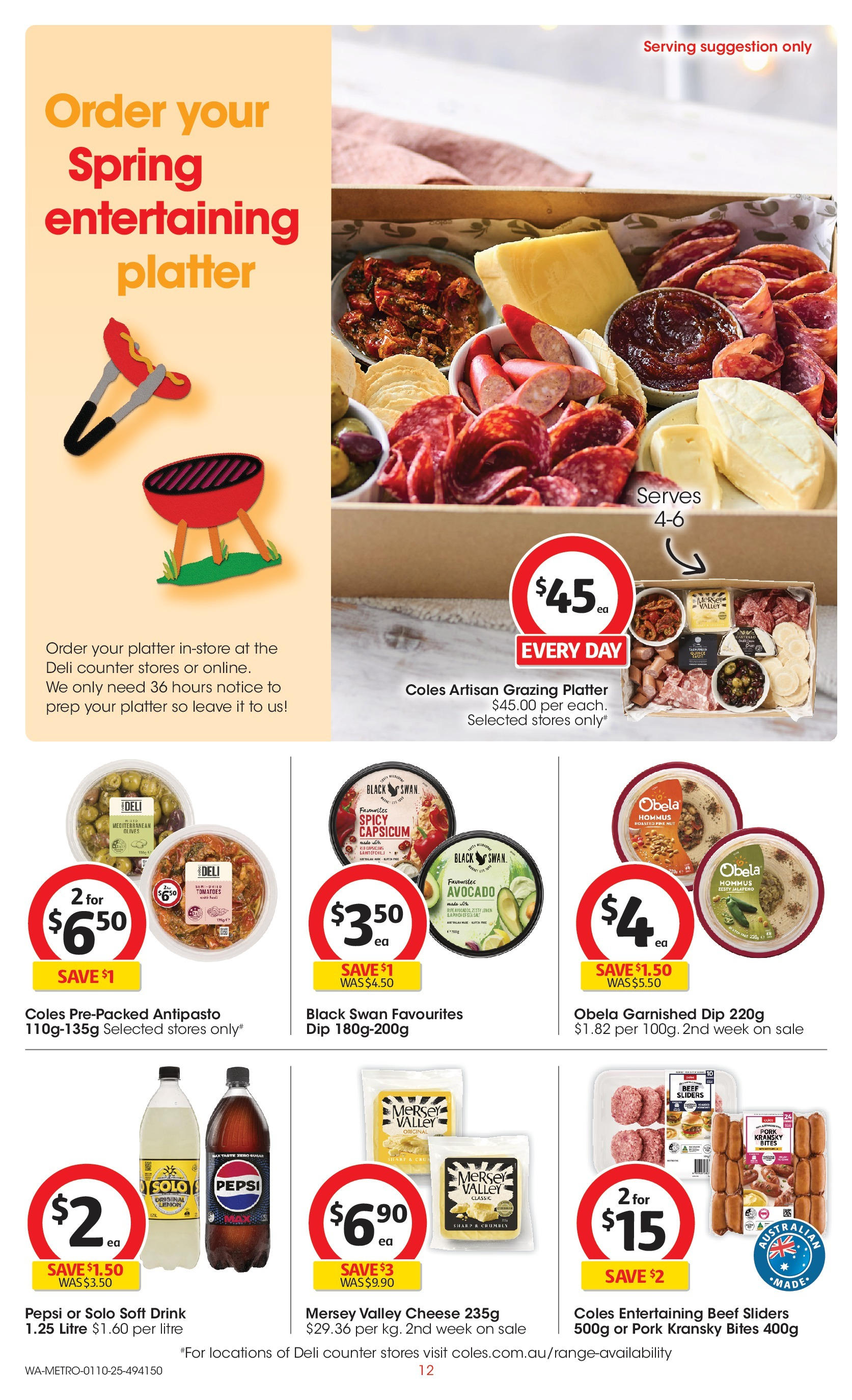 ﻿﻿Coles catalogue valid from 30/09/2025 > Online Australia | Page: 12 | Products: Tomatoes, Olives, Avocado, Lemon