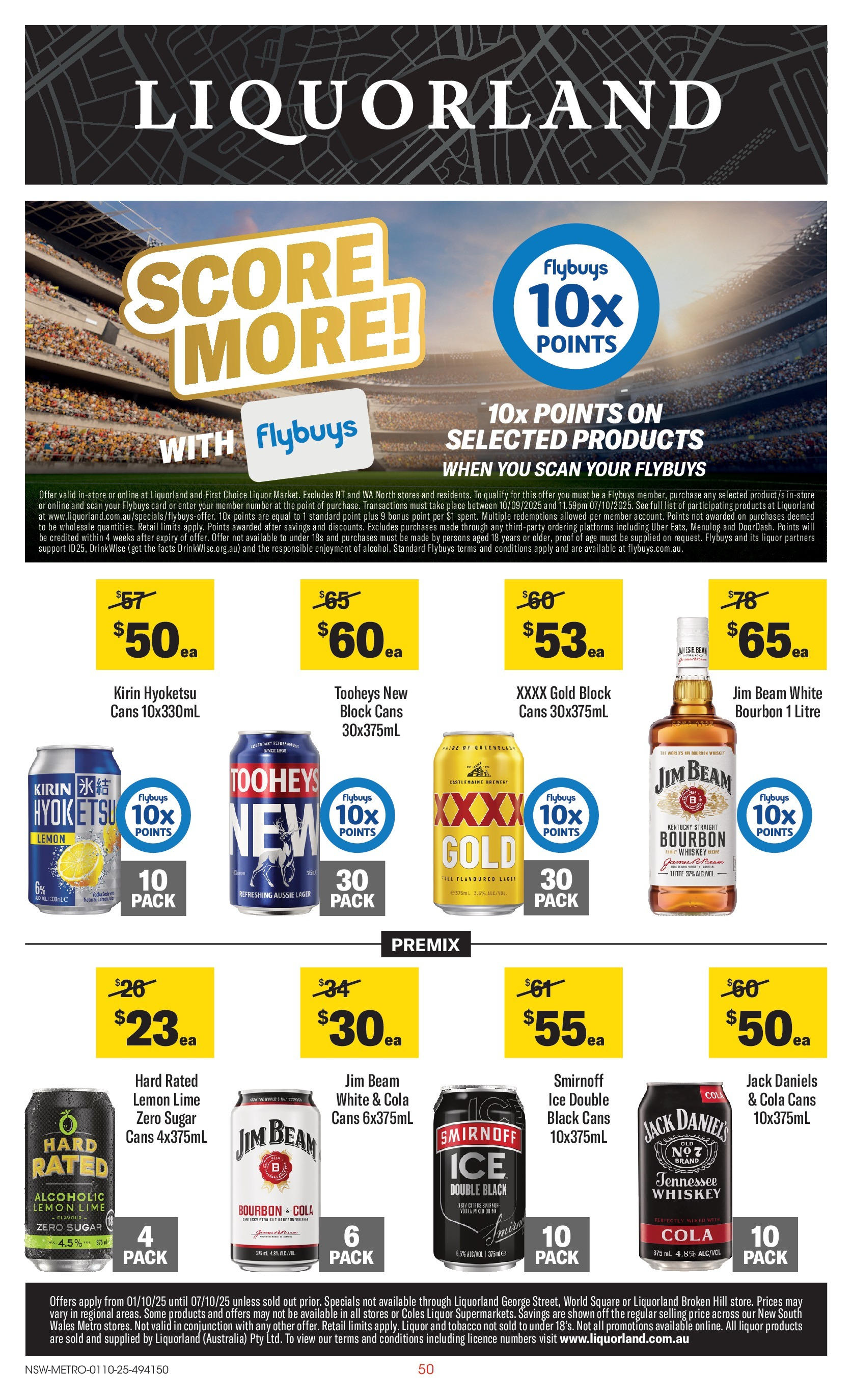 ﻿﻿Coles catalogue valid from 30/09/2025 > Online Australia | Page: 50 | Products: Vodka, Whiskey, Lemon, Lime