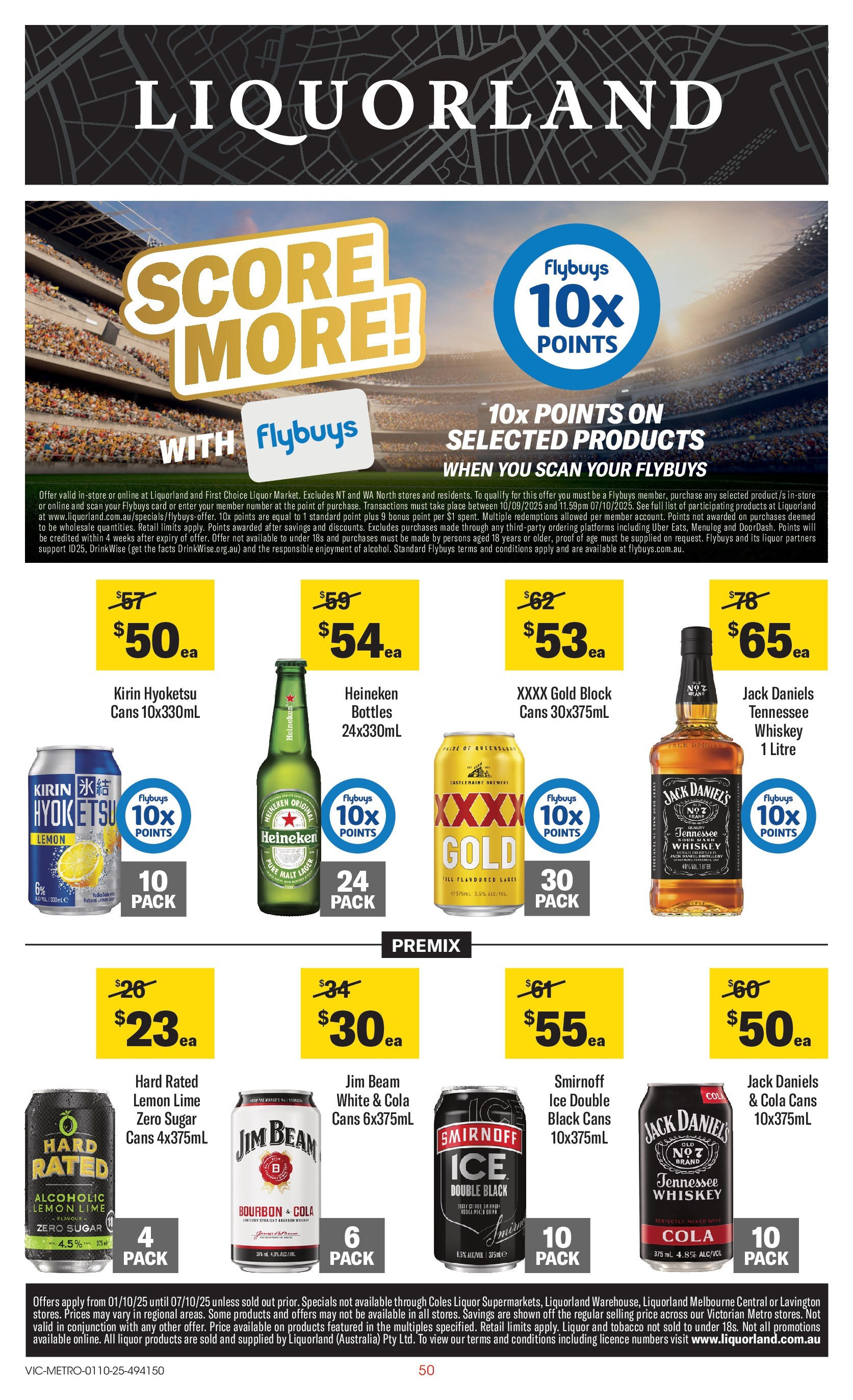 ﻿﻿Coles catalogue valid from 30/09/2025 > Online Australia | Page: 50 | Products: Bourbon, Platforms, Vodka, Sugar