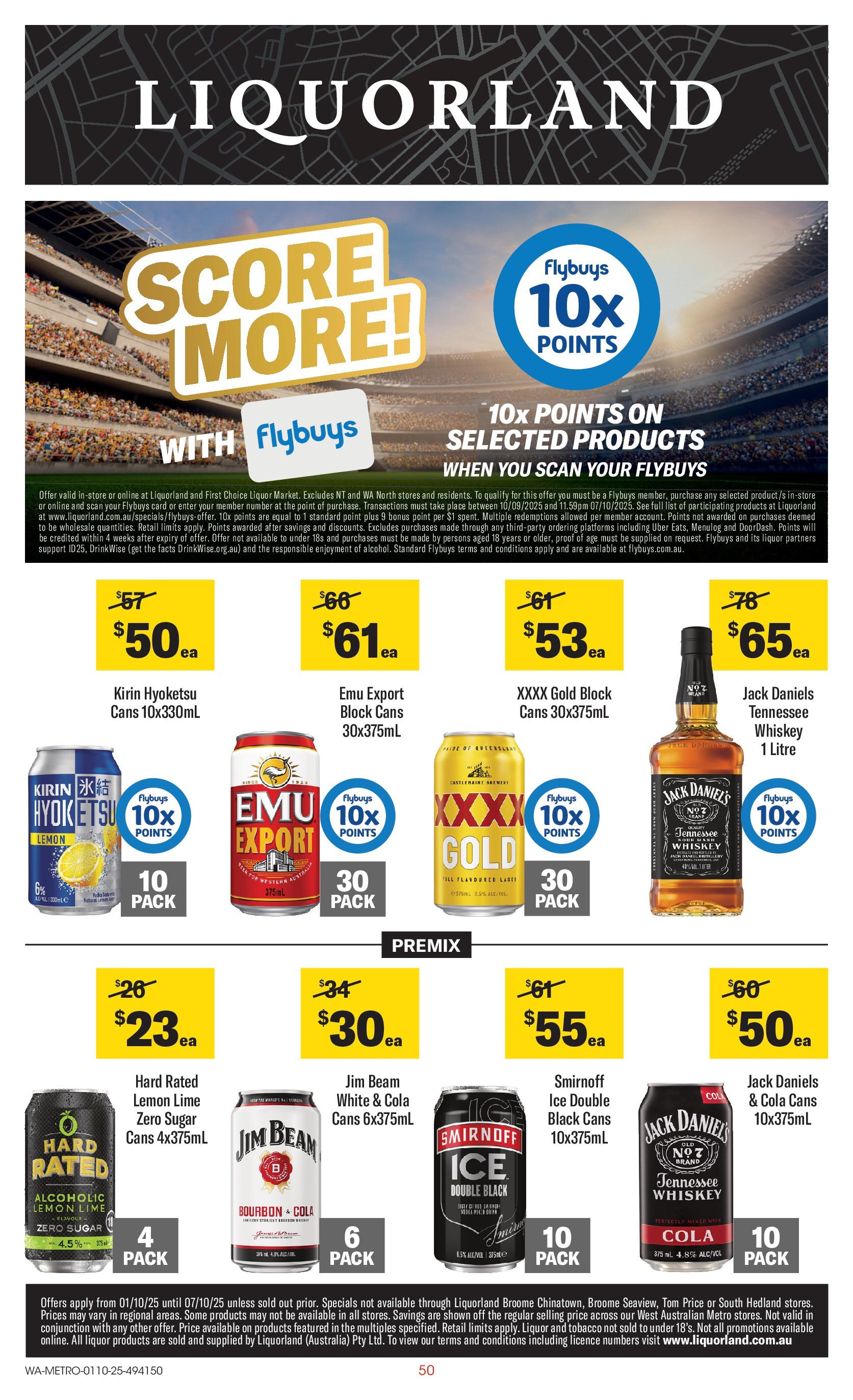 ﻿﻿Coles catalogue valid from 30/09/2025 > Online Australia | Page: 50 | Products: Bourbon, Vodka, Lemon, Lime
