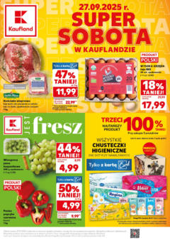 Pogląd oferty "Kaufland gazetka - Super Sobota" - ważna od 27.09.2025