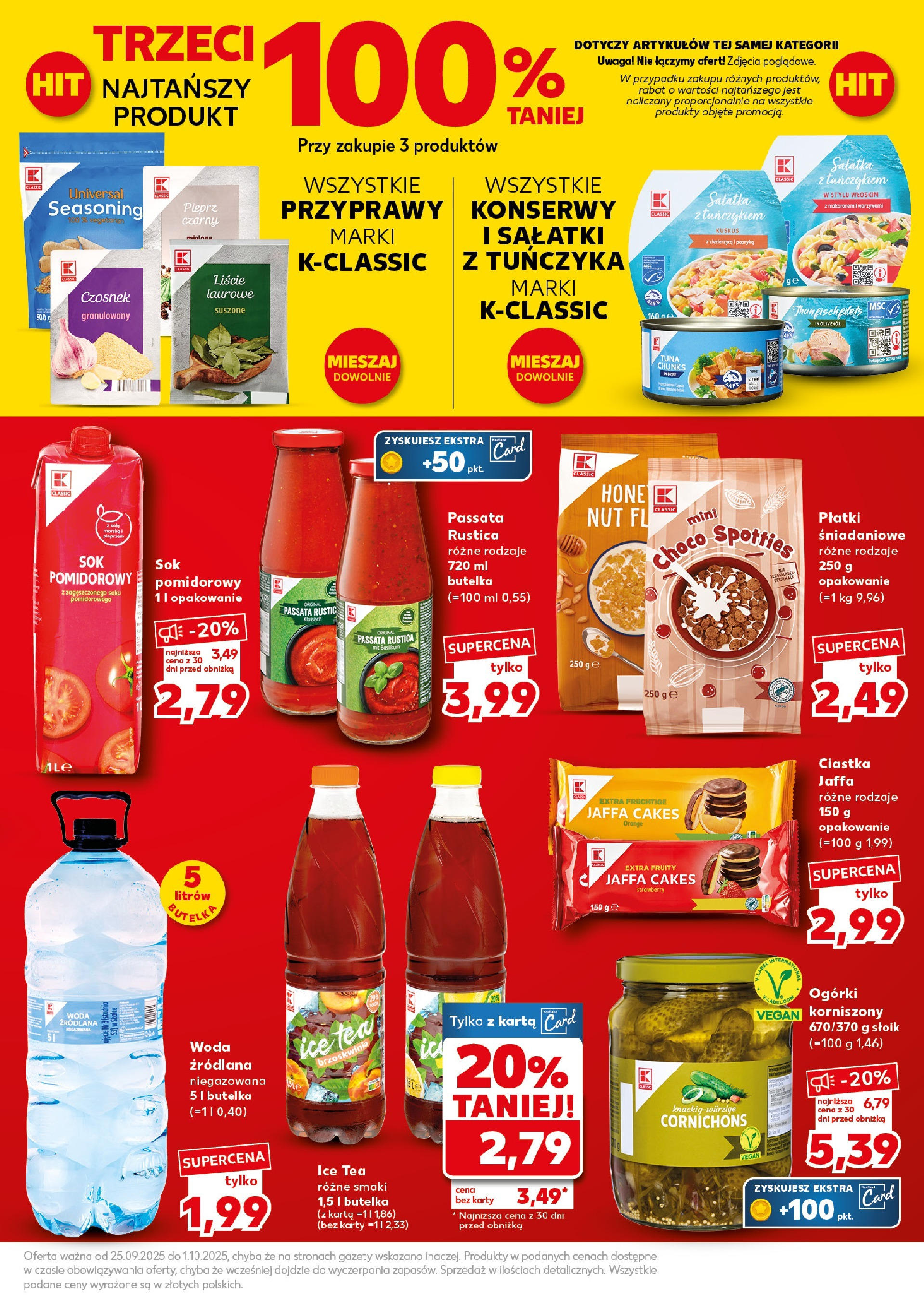 Kaufland gazetka - Super Sobota od 27.09.2025 - od jutra PDF | Strona: 7 | Produkty: Czosnek, Ice Tea, Woda źródlana, Woda