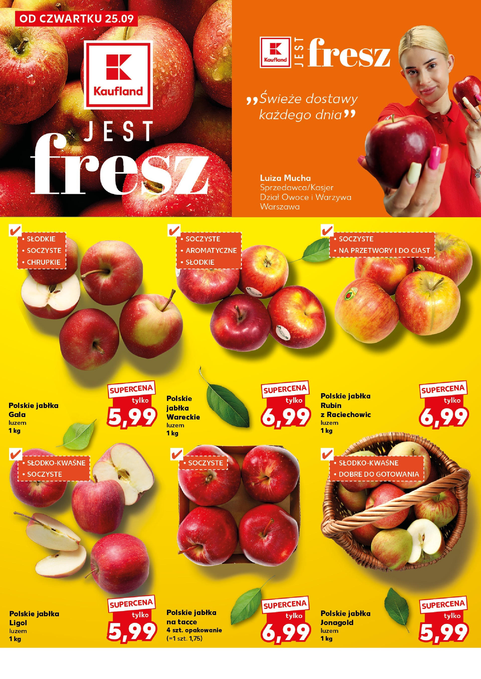 Kaufland gazetka - Super Sobota od 27.09.2025 - od jutra PDF | Strona: 10 | Produkty: Jabłka, Warzywa, Owoce