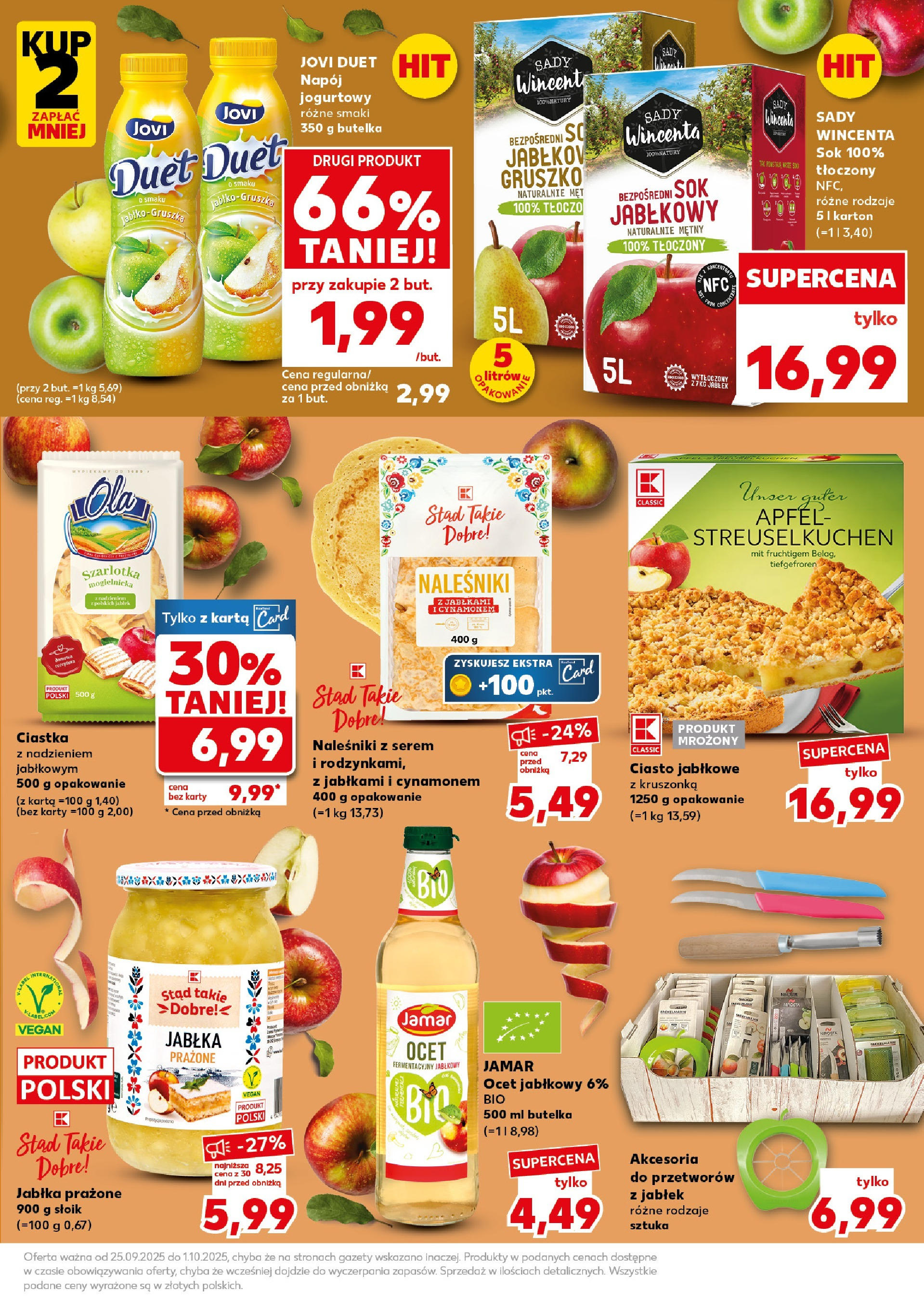 Kaufland gazetka - Super Sobota od 27.09.2025 - od jutra PDF | Strona: 13 | Produkty: Karta, Ocet, Jabłka prażone, Ciastka
