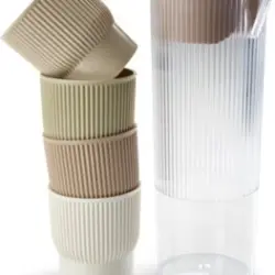 JYSK Sticlă TJIM 1,1 litri cu 4 pahare