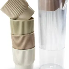 JYSK Sticlă TJIM 1,1 litri cu 4 pahare