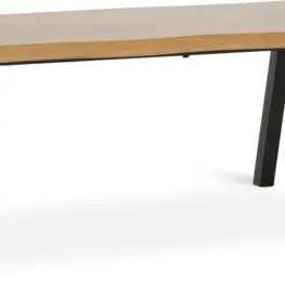 JYSK Măsuță cafea HALSKOV 70x120 stejar natur/negru