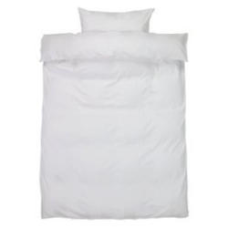 JYSK Lenjerie pat satin BARBO 140x200 albă