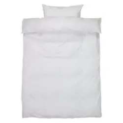 JYSK Lenjerie pat satin BARBO 140x200 albă