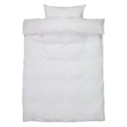 JYSK Lenjerie pat satin BARBO 140x200 albă