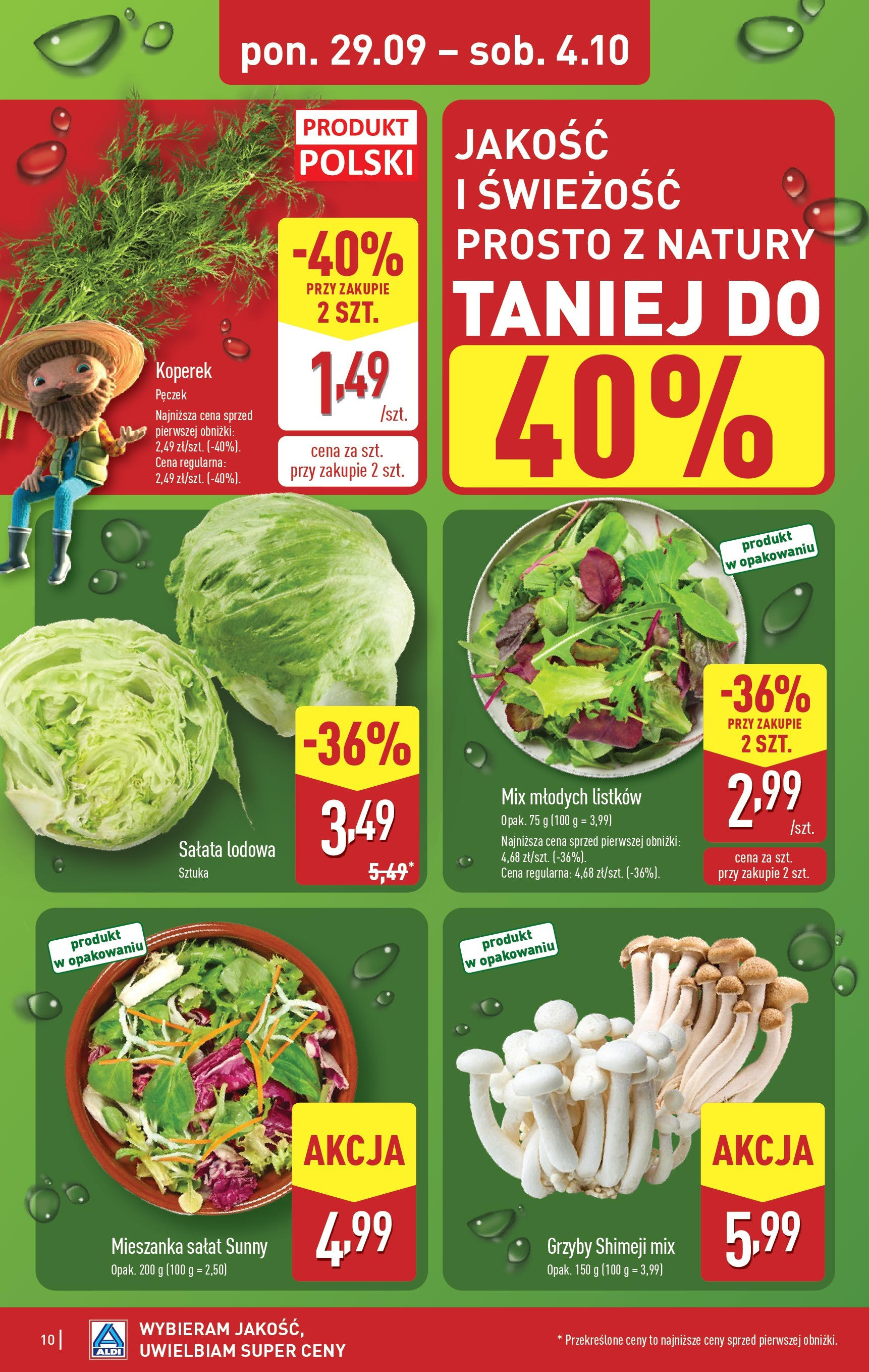 Aldi Gazetka - Okazje na weekend od 02.10.2025 - Ulotka PDF, promocje | Strona: 10 | Produkty: Koperek
