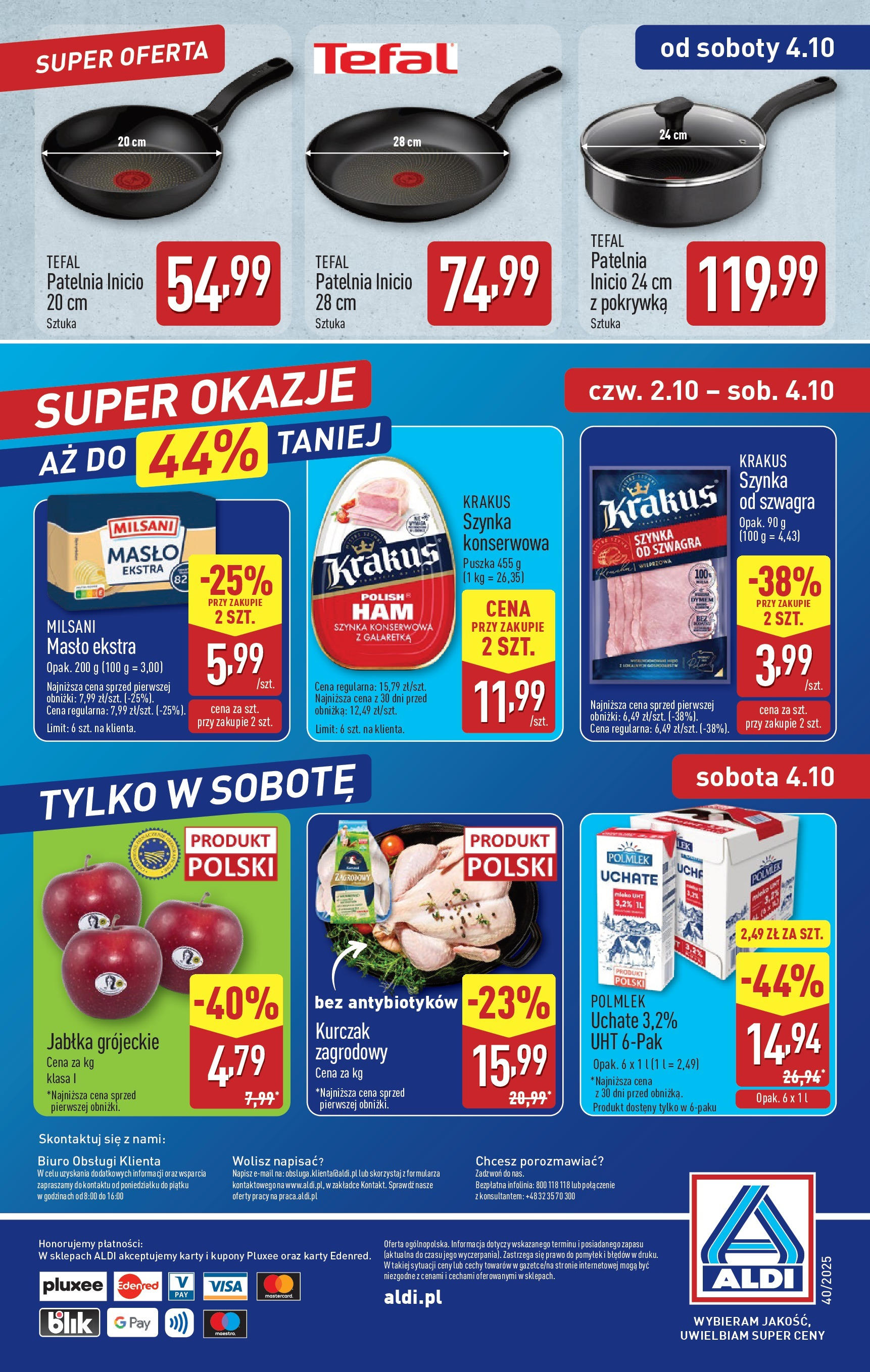 Aldi Gazetka - Okazje na weekend od 02.10.2025 - Ulotka PDF, promocje | Strona: 12 | Produkty: Galaretka, Szynka, Mleko, Masło