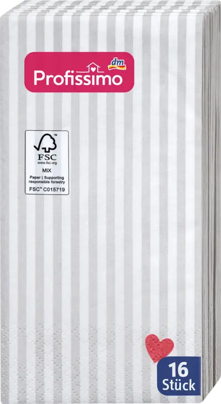 Profissimo Servietten "Streifen" 33x33cm