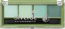 alverde NATURKOSMETIK Lidschatten Palette Quattro 96 Luxury Jade