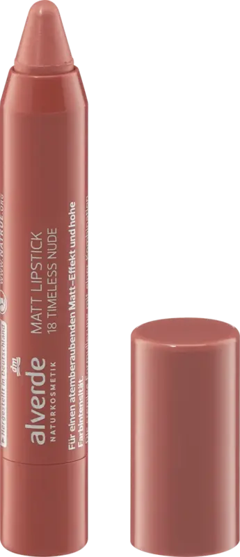 alverde NATURKOSMETIK Lippenstift Matt 18 Timeless Nude