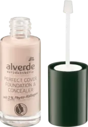 alverde NATURKOSMETIK Foundation & Concealer mit 2% Phyto-Kollagen 05 Porcelain
