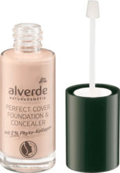 alverde NATURKOSMETIK Foundation & Concealer mit 2% Phyto-Kollagen 10 Vanilla