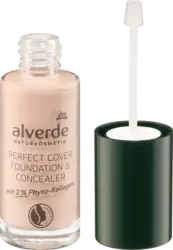 alverde NATURKOSMETIK Foundation & Concealer mit 2% Phyto-Kollagen 10 Vanilla