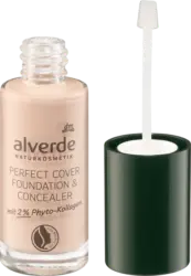 alverde NATURKOSMETIK Foundation & Concealer mit 2% Phyto-Kollagen 20 Almond