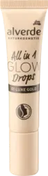 alverde NATURKOSMETIK Highlighter All in 1 Glow Drops 01 Luxe Gold