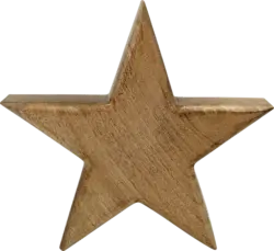 Dekorieren & Einrichten Holzstern, braun (19 cm)