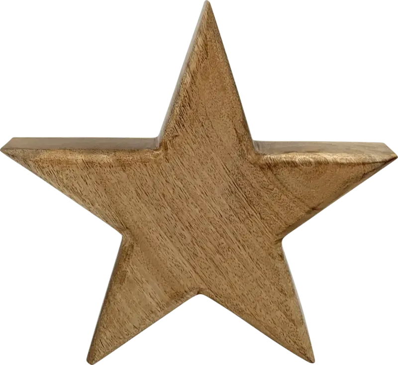 Dekorieren & Einrichten Holzstern, braun (19 cm)