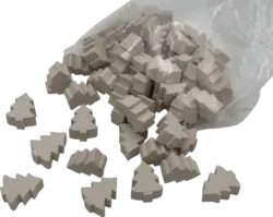 Dekorieren & Einrichten Streudeko, Tannen aus Holz, weiß