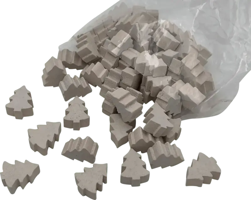 Dekorieren & Einrichten Streudeko, Tannen aus Holz, weiß