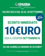 CFadda Sconto immediato 10 euro - al 28.09.2025