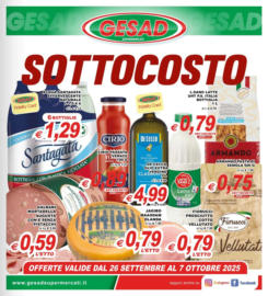 Offerte valide dal 26 settembre al 7 ottobre