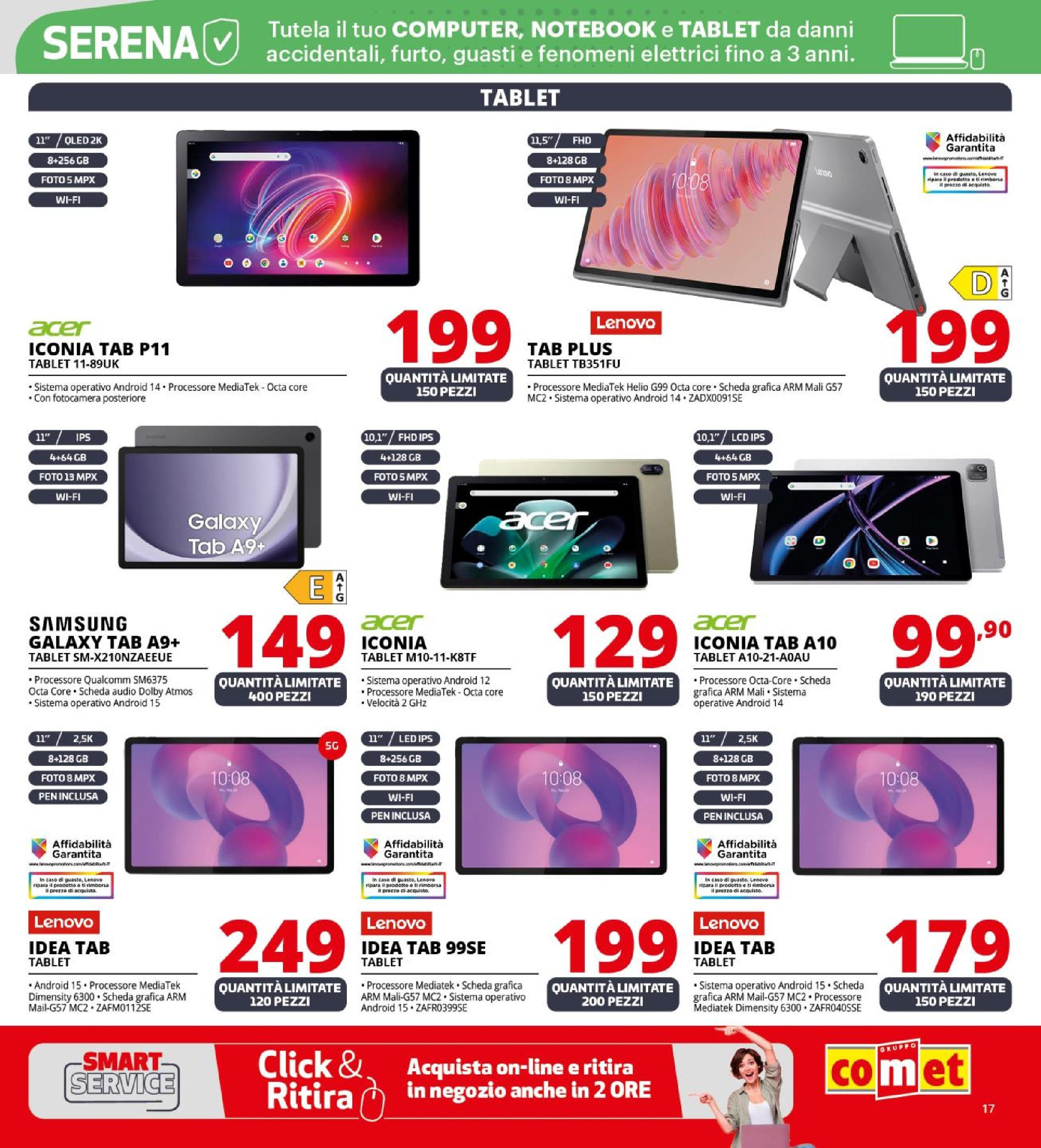 Nuovo Volantino Comet	 dal 26/09/2025 > offerte anteprima 🛍️ | Pagina: 17 | Prodotti: Notebook, Audio, Fotocamera, Samsung