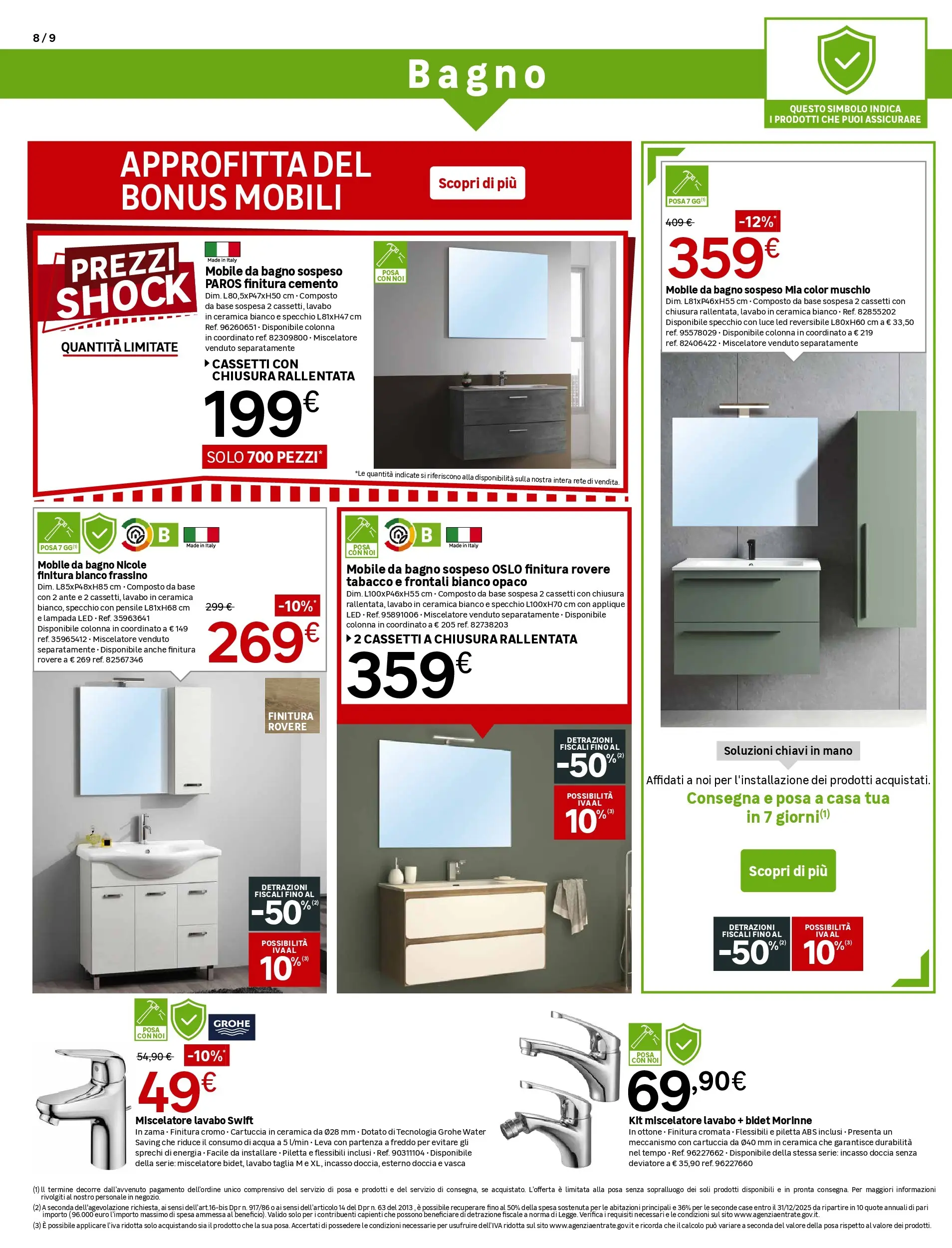 Nuovo Leroy Merlin - Nuova apertura Leroy Merlin a Catania! dal 01/10/2025 > offerte anteprima 🛍️ | Pagina: 8 | Prodotti: Acqua, Miscelatore, Bagno, Specchio