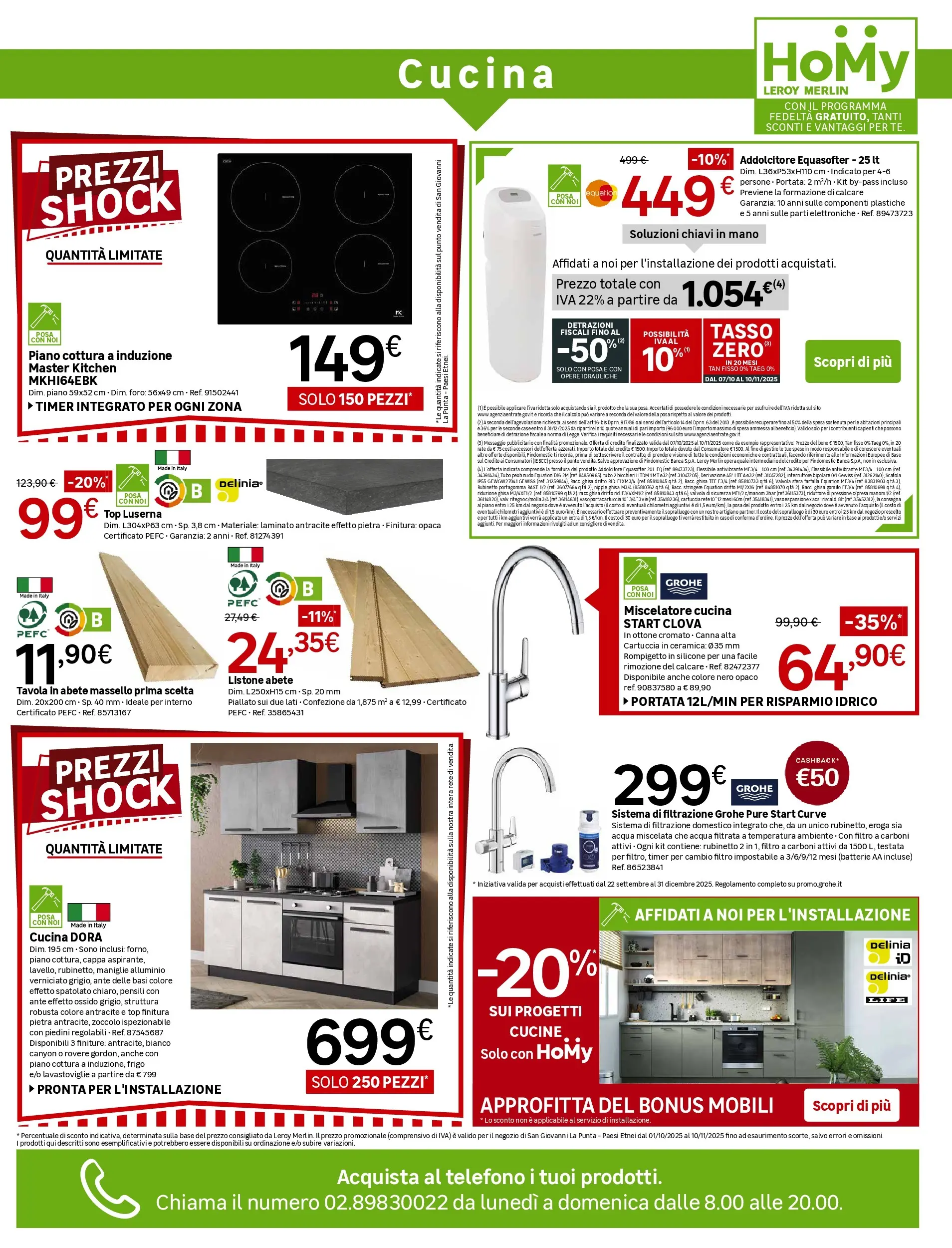 Nuovo Leroy Merlin - Nuova apertura Leroy Merlin a Catania! dal 01/10/2025 > offerte anteprima 🛍️ | Pagina: 11 | Prodotti: Cucine, Piano cottura, Lavastoviglie, Telefono