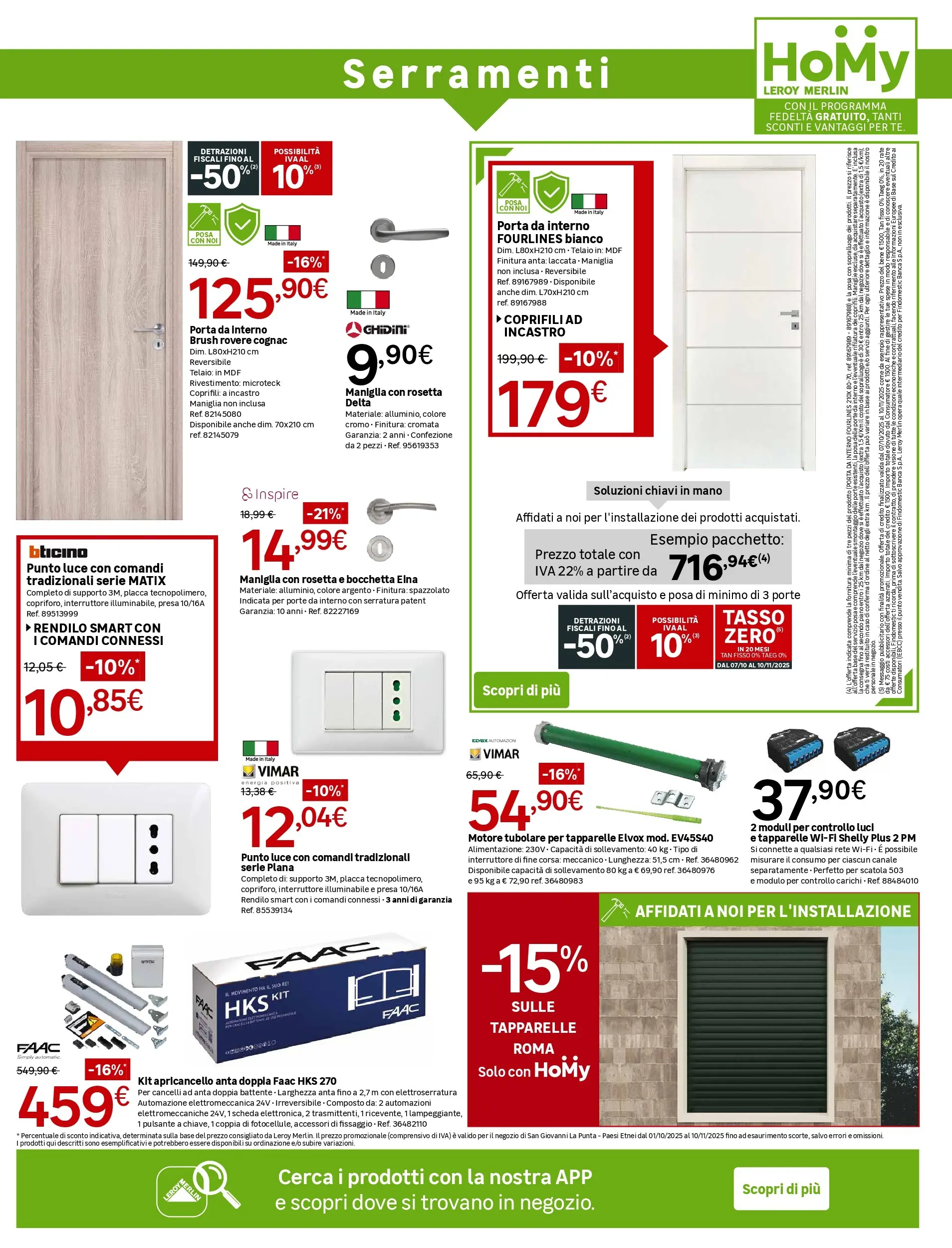 Nuovo Leroy Merlin - Nuova apertura Leroy Merlin a Catania! dal 01/10/2025 > offerte anteprima 🛍️ | Pagina: 17 | Prodotti: Presa, Scatola