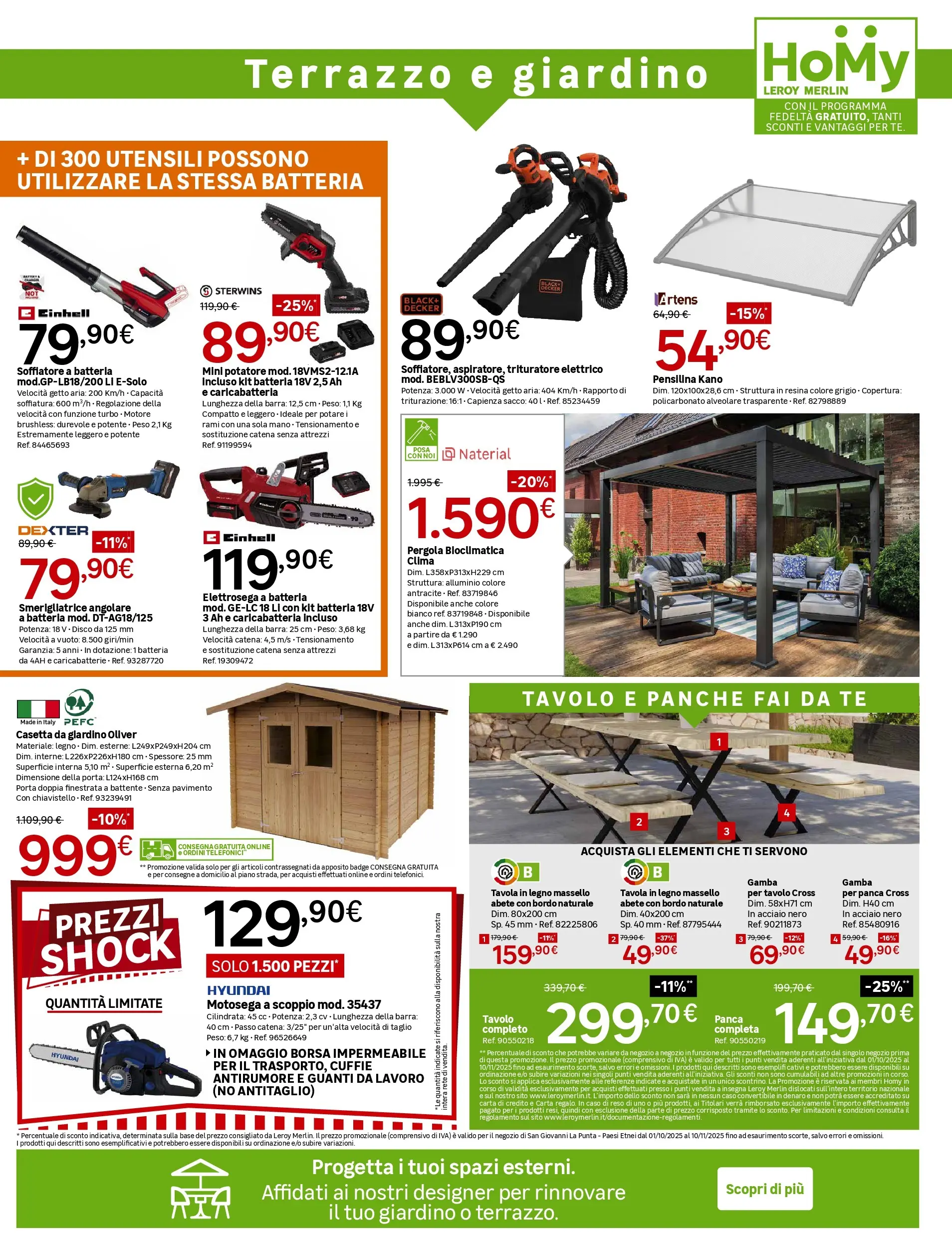 Nuovo Leroy Merlin - Nuova apertura Leroy Merlin a Catania! dal 01/10/2025 > offerte anteprima 🛍️ | Pagina: 23 | Prodotti: Panca, Tè, Guanti, Batteria