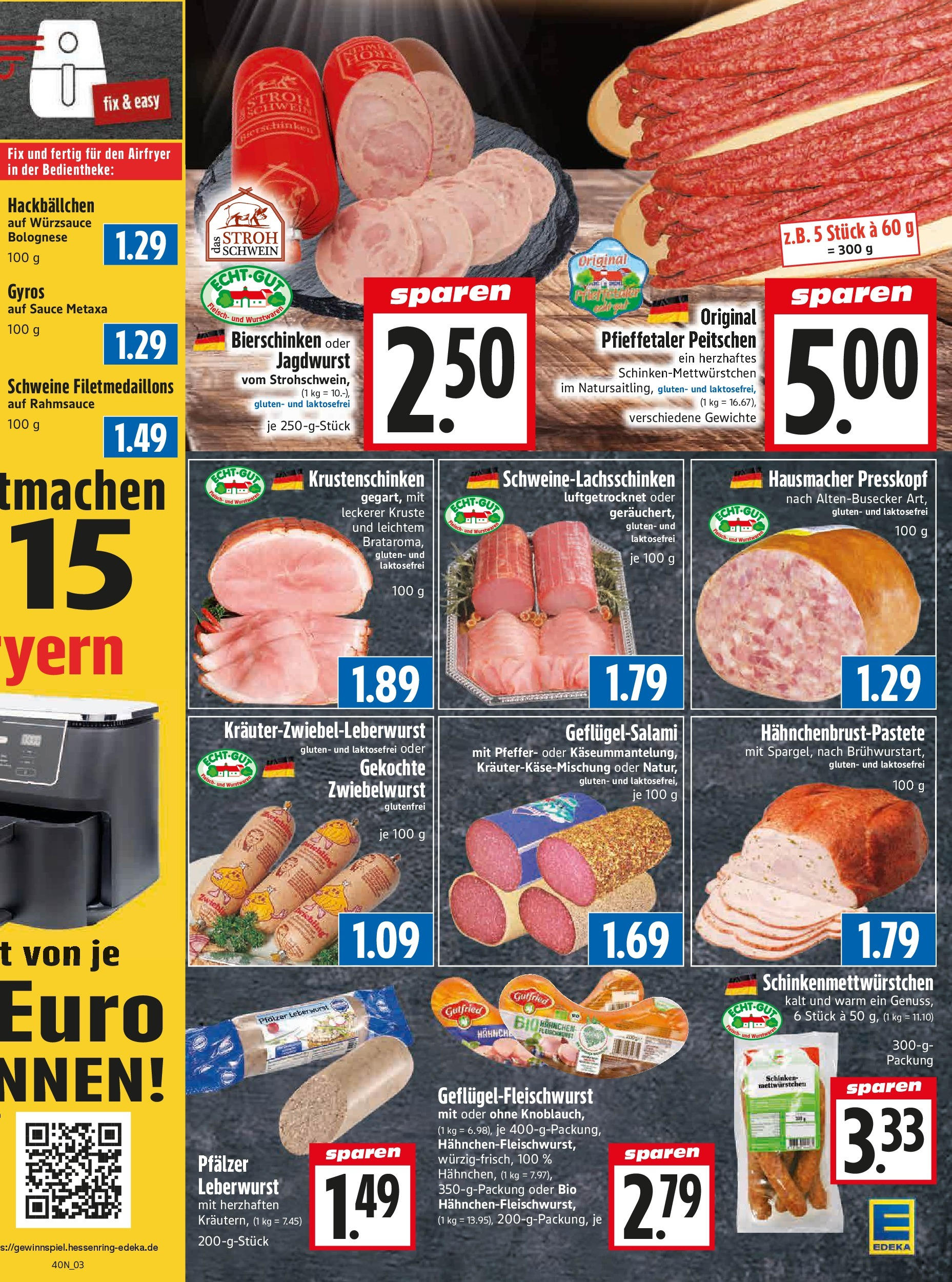 Entdecke - Edeka Hahner: Wochenangebote (ab 28.09.2025) zum Blättern | Seite: 5 | Produkte: Metaxa, Gyros, Pfeffer, Fleisch