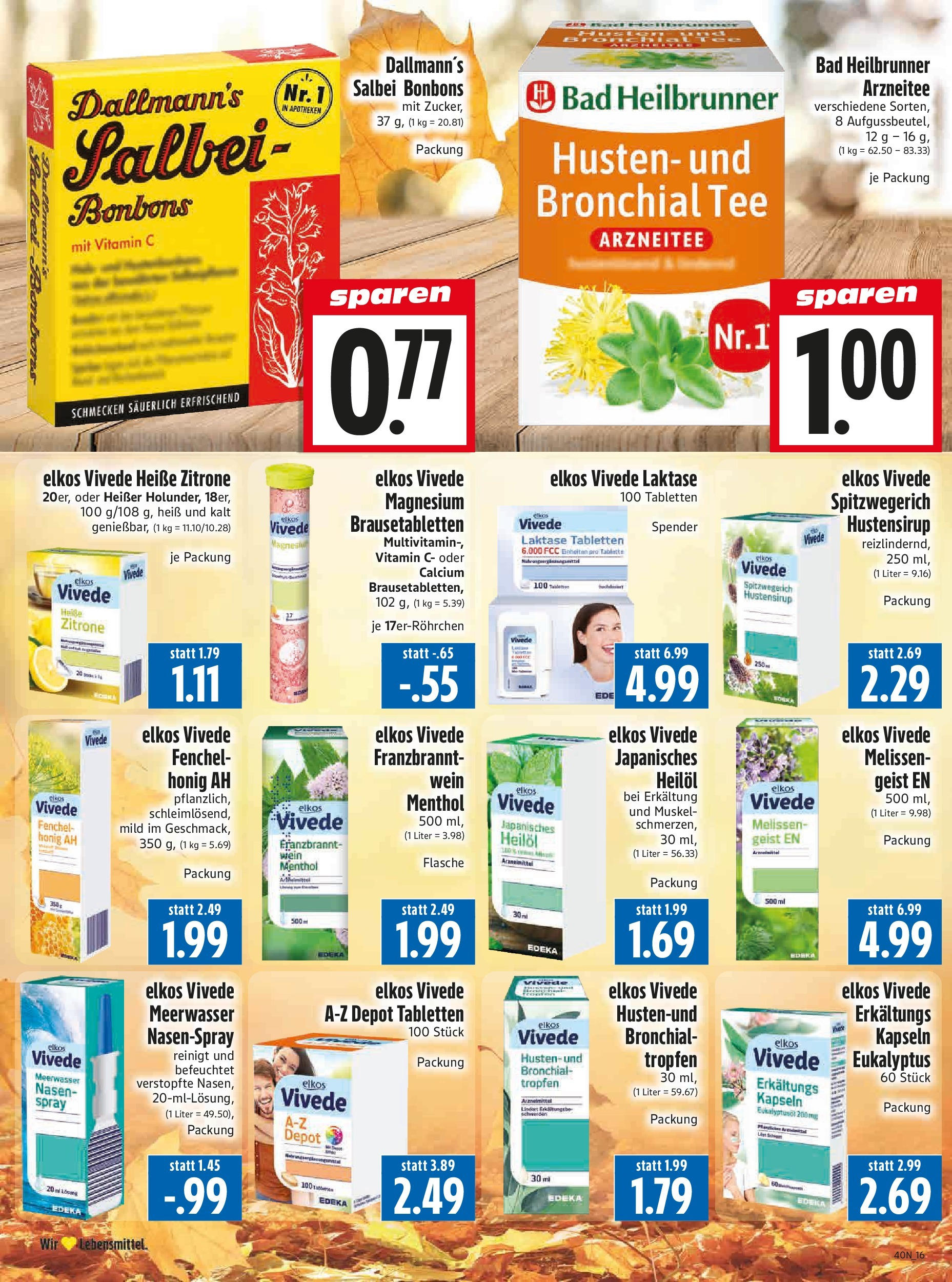 Entdecke - Edeka Hahner: Wochenangebote (ab 28.09.2025) zum Blättern | Seite: 18 | Produkte: Bad, Zitrone, Wein, Tee