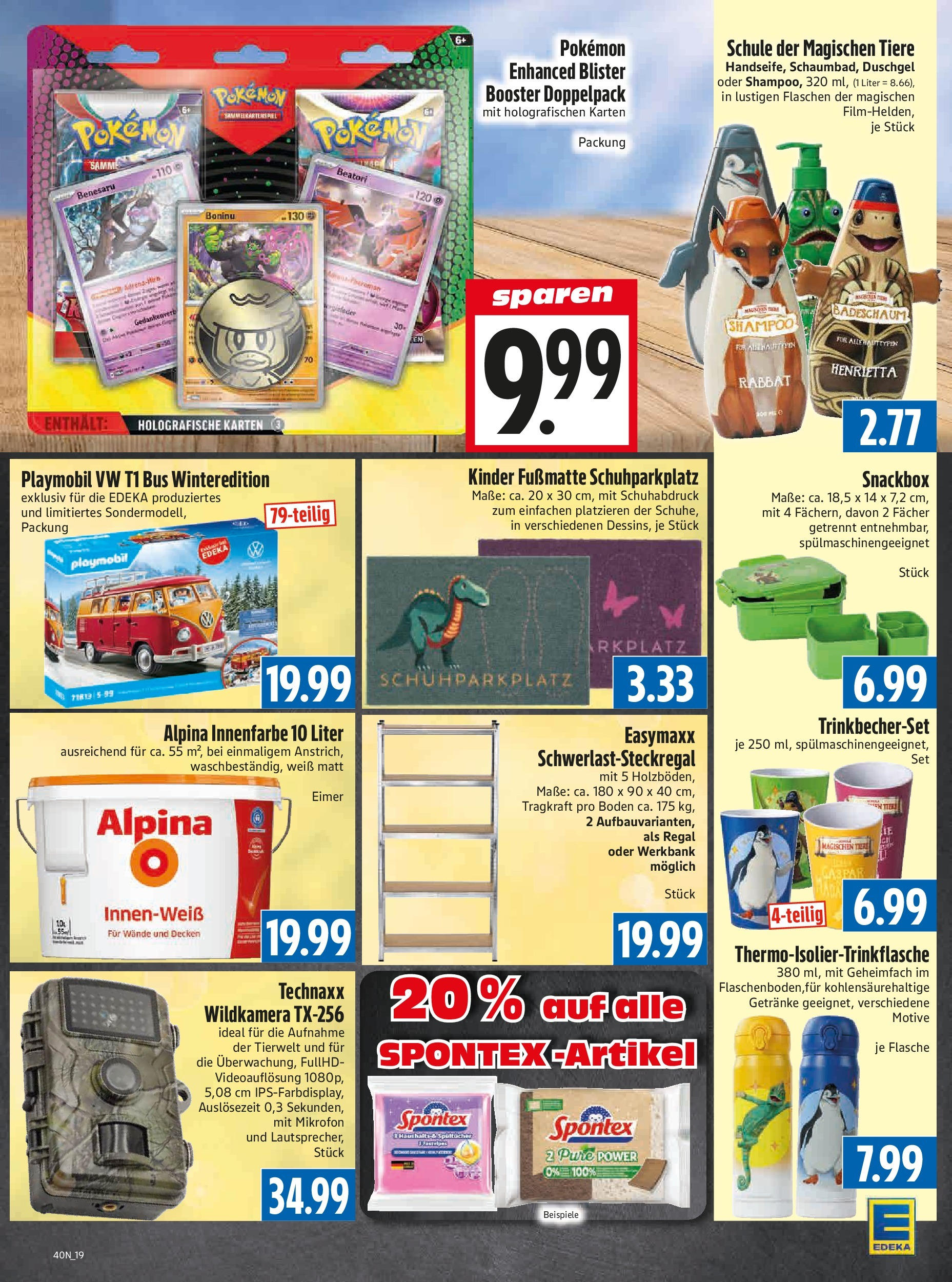 Entdecke - Edeka Hahner: Wochenangebote (ab 28.09.2025) zum Blättern | Seite: 21 | Produkte: Mikrofon, Regal, Fußmatte, Badeschaum