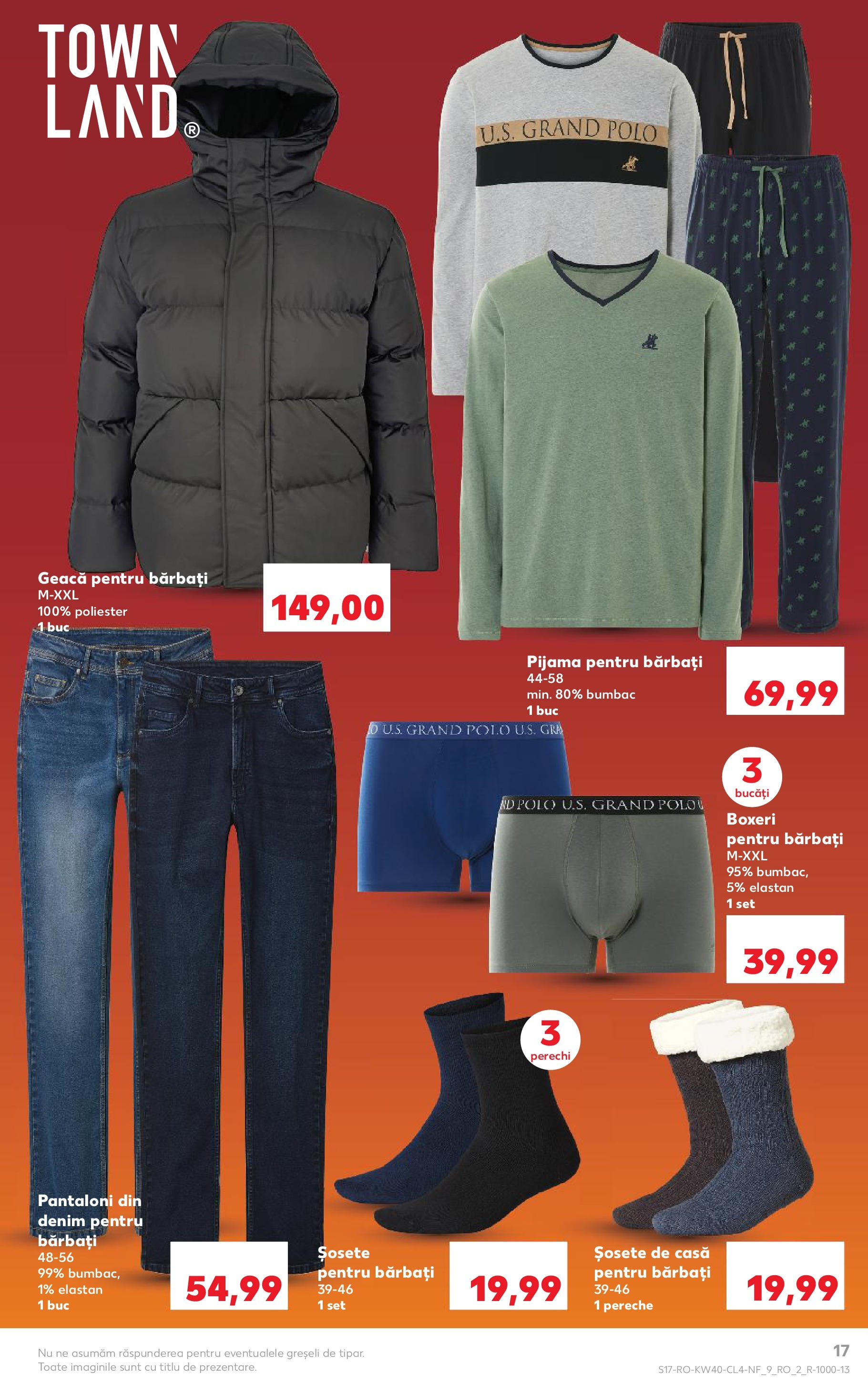 Catalog Kaufland - București 01.10.2025 - Revista si Oferta | Pagină: 17 | Produse: Geacă, Pantaloni, Șosete, Boxeri
